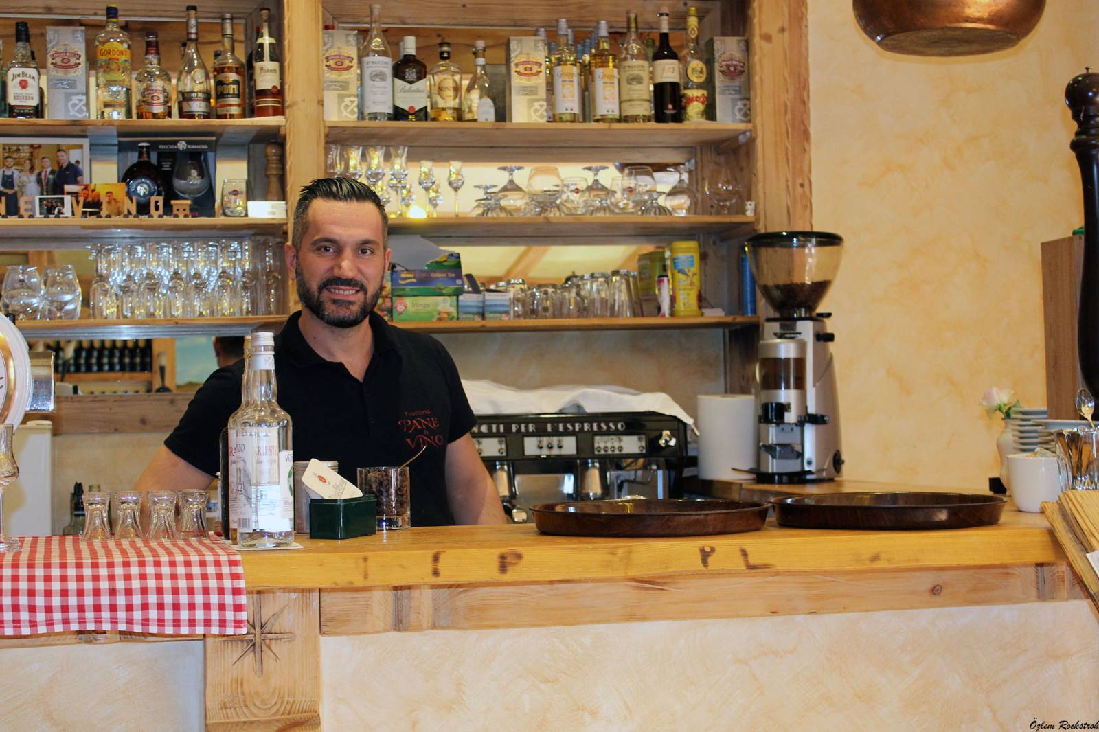 Host behind the bar